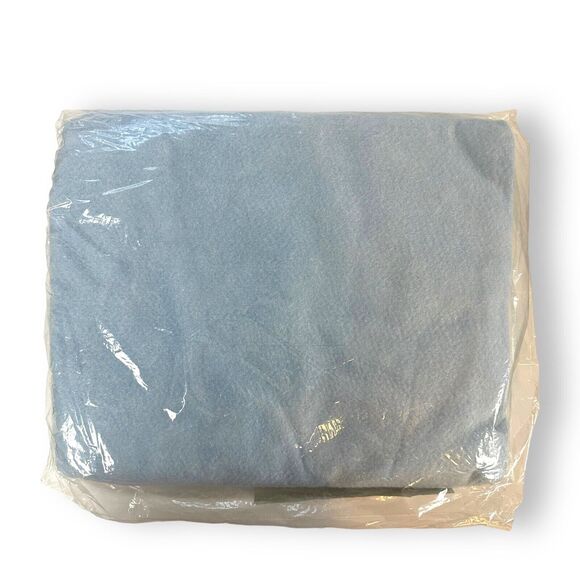 Vintage Cannon Blanket Second Satin Binding Blue New Old Stock Twin Full 72 x 90 - Picture 9 of 10